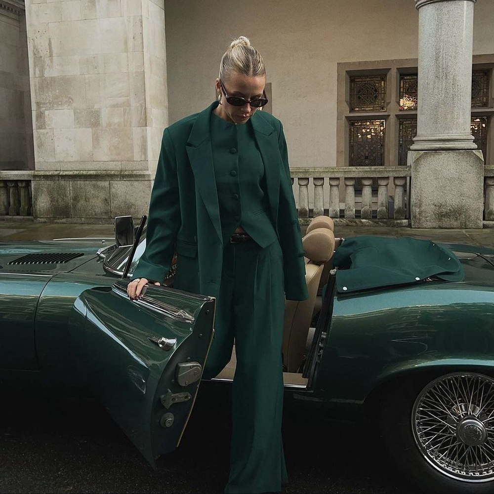 Women Formal Wear Look - Elegant Women's New Three Pieces Pants