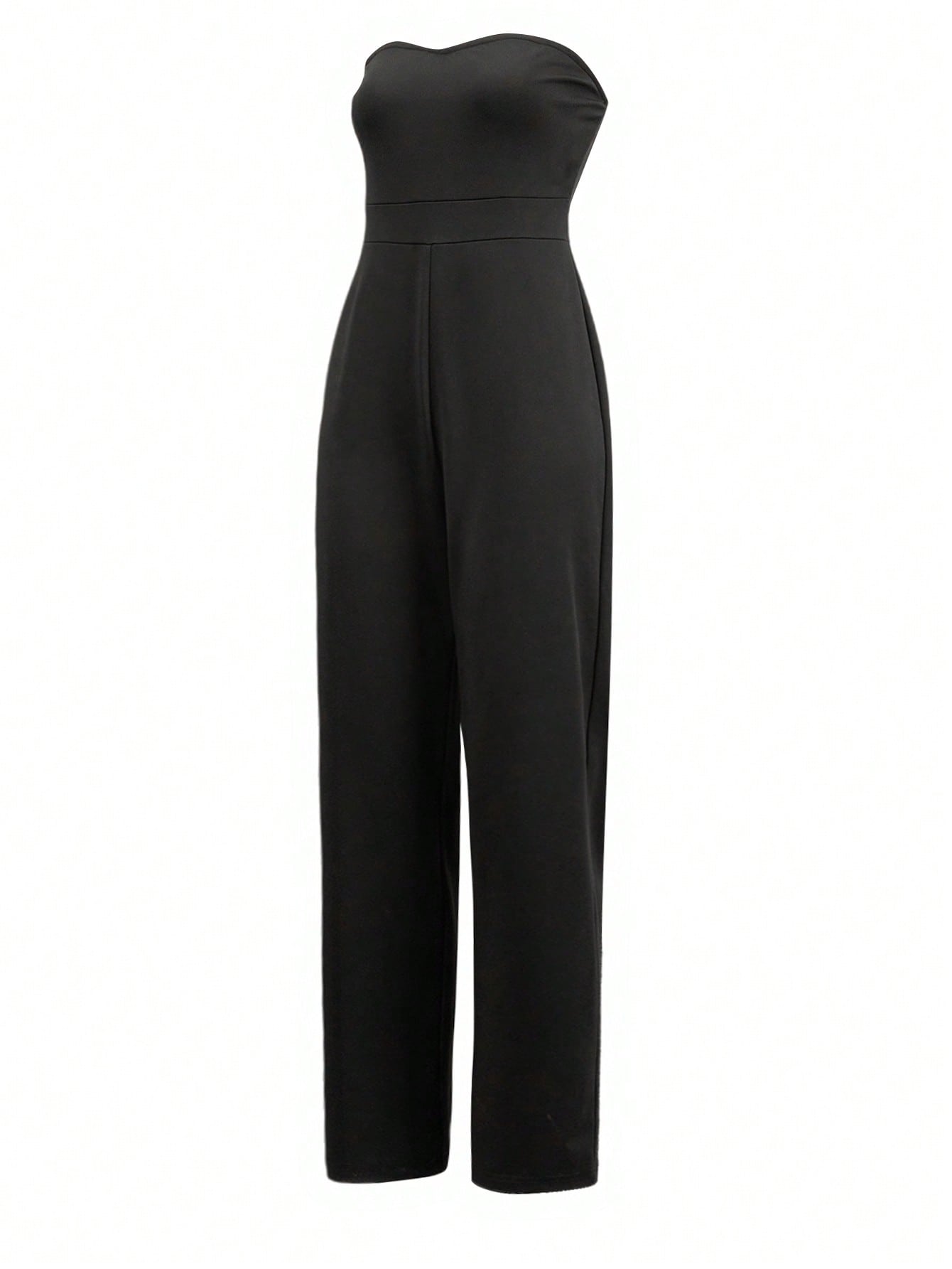 Women Black Strapless Jumpsuit - Women'S Formal Wear Jumpsuit review and price