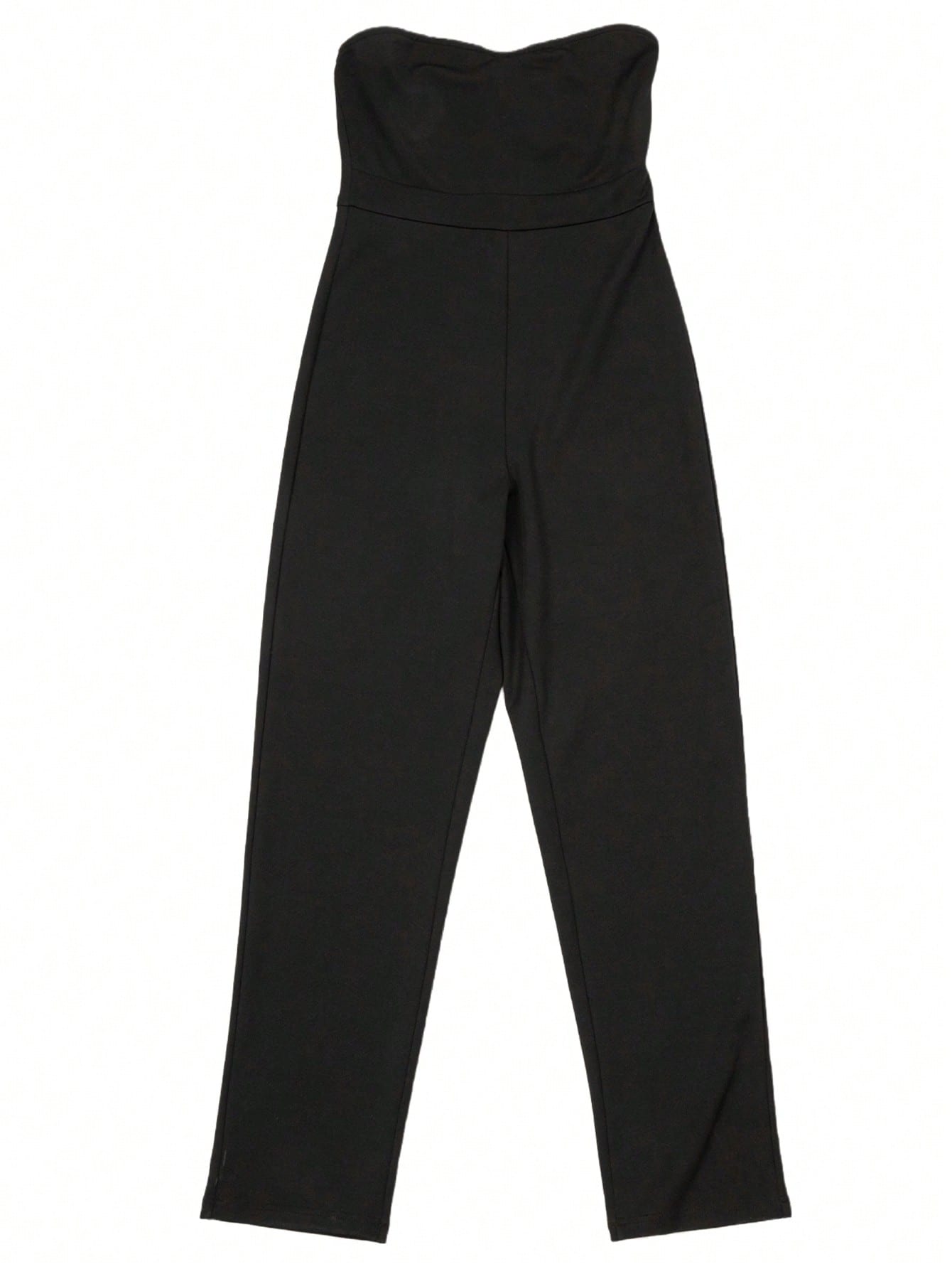 Women Black Strapless Jumpsuit - Women'S Formal Wear Jumpsuit review and price