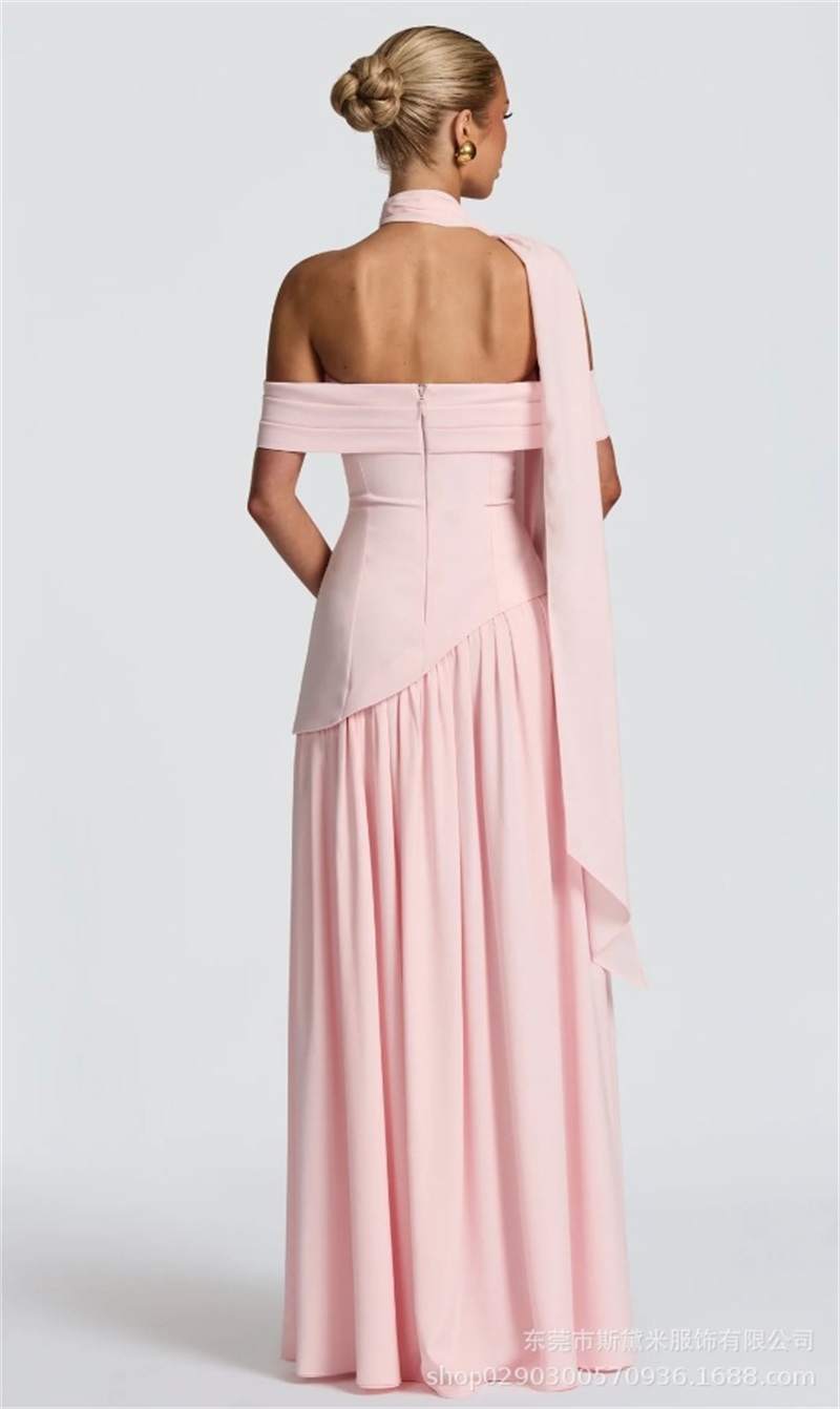 Pink Women Prom Dress With Sca - Formal Wear Gowns For Women review and price