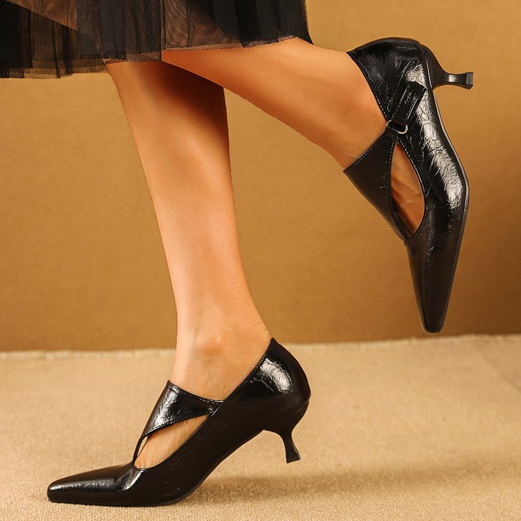 Women's Dark Retro Kitten Heel - Kitten Heel Women review and price