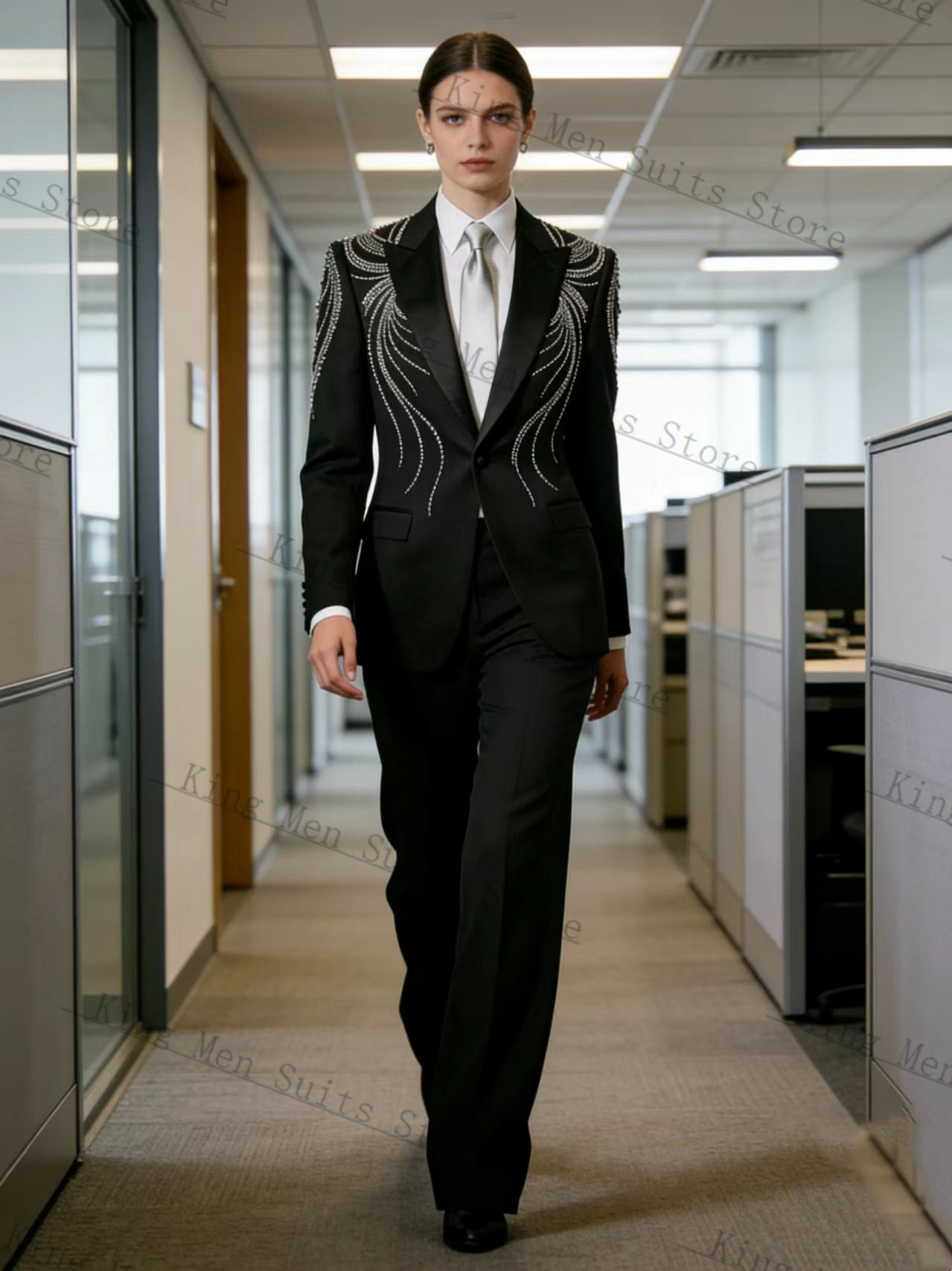 Black Women Suit Set 2 Pcs Bla - Women Formal Wear Black review and price