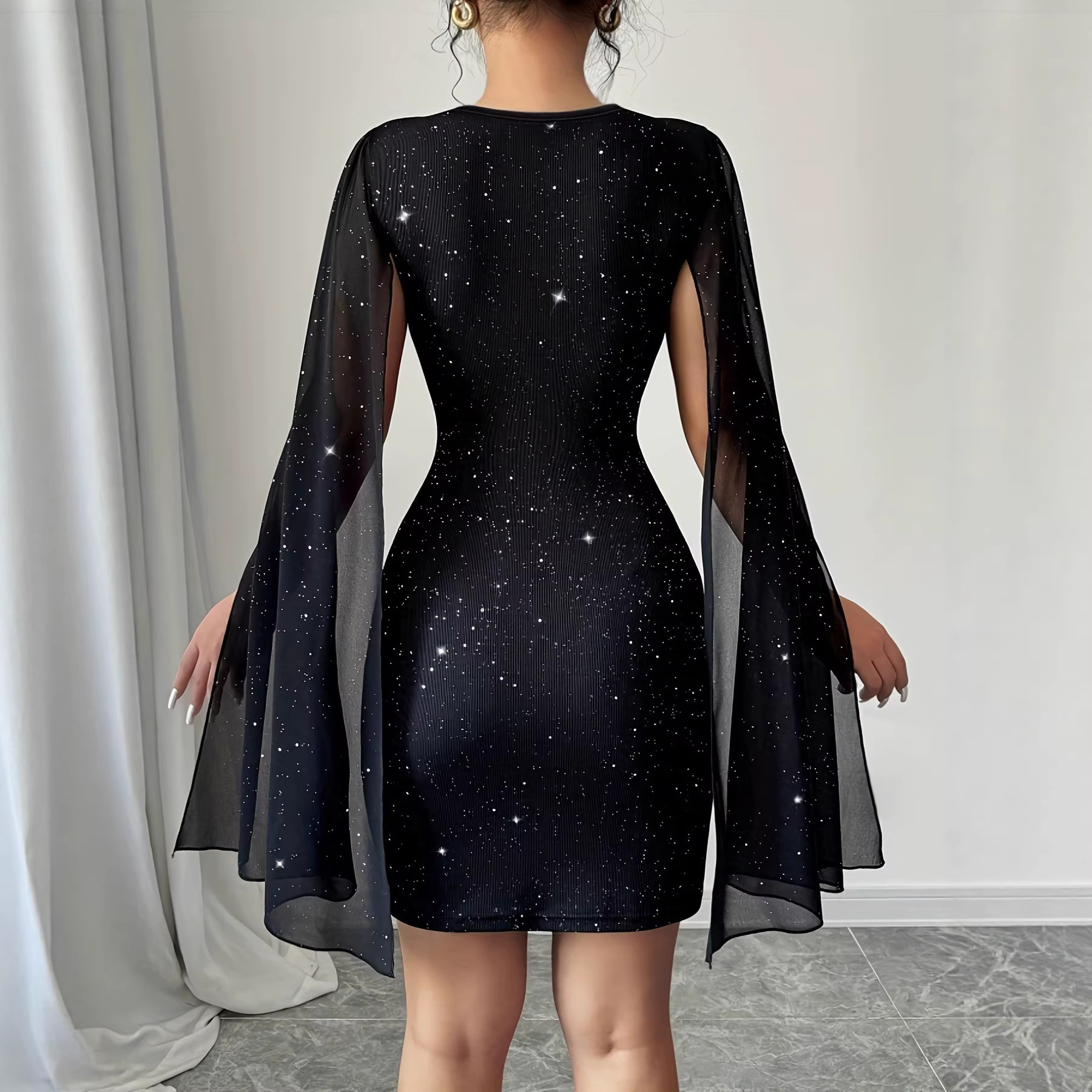 V Neck Bodycon Midi Dress Eleg - Formal Women'S Wear review and price