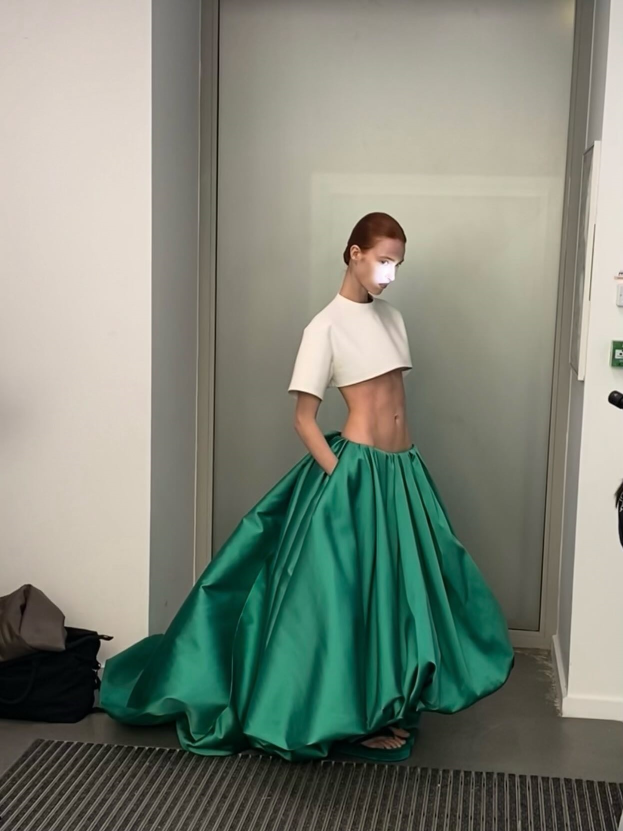 Stylish Green Ball Skirt with  - Women Formal Wear With Skirt review and price