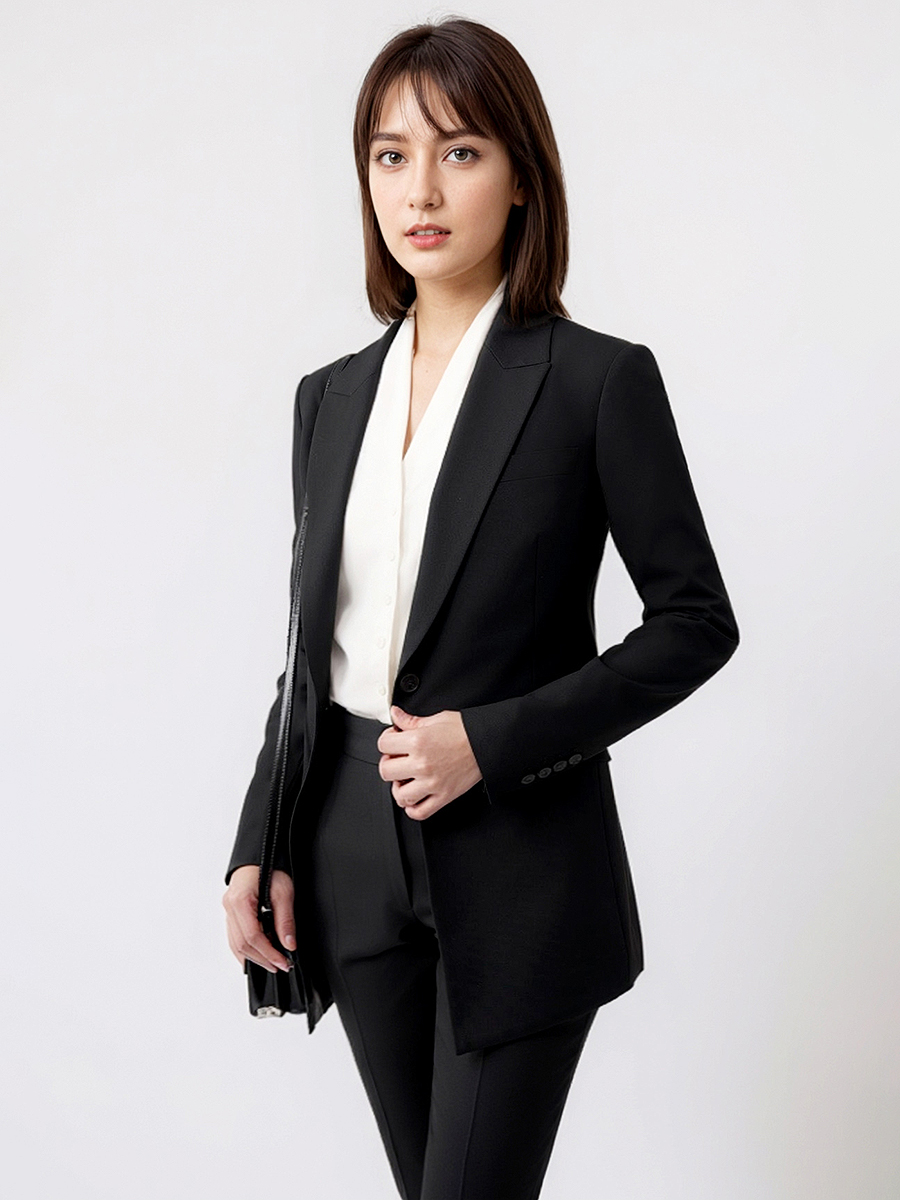 Women Suits Set Blazer Pant Of - Women Formal Wear Black review and price