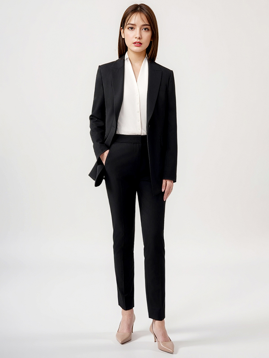 Women Suits Set Blazer Pant Of - Women Formal Wear Black review and price