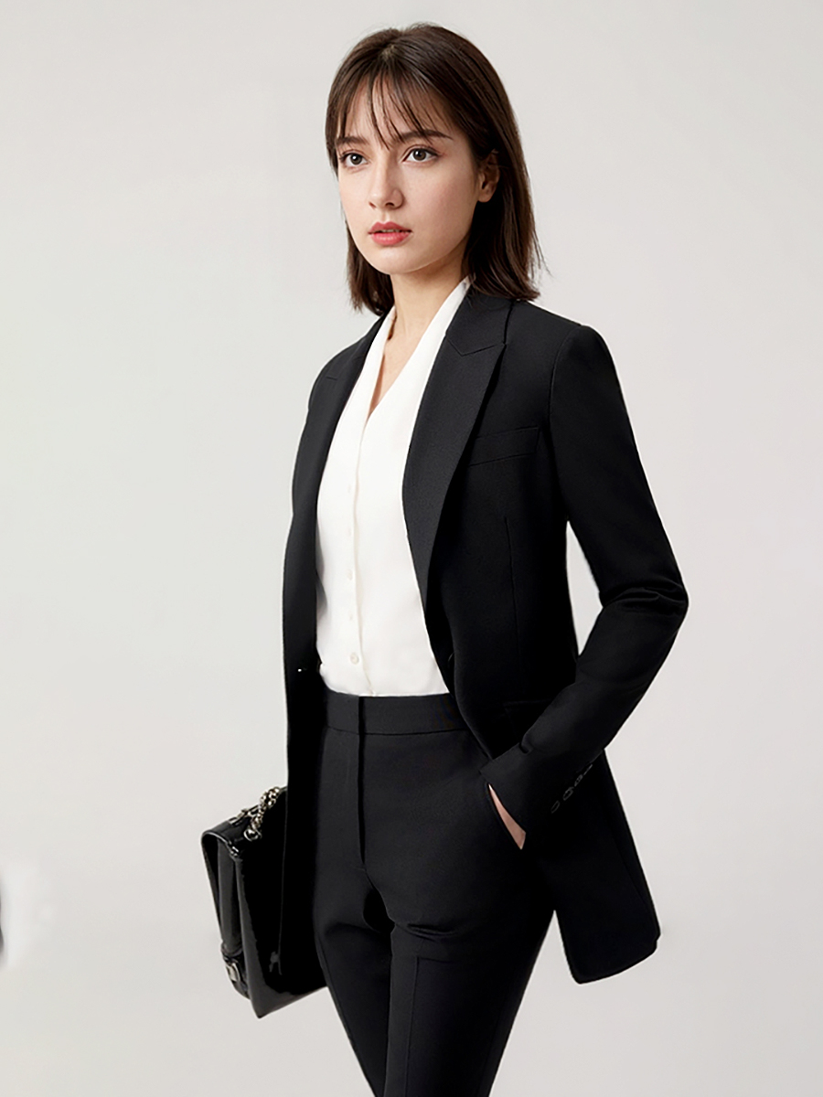 Women Suits Set Blazer Pant Of - Women Formal Wear Black review and price