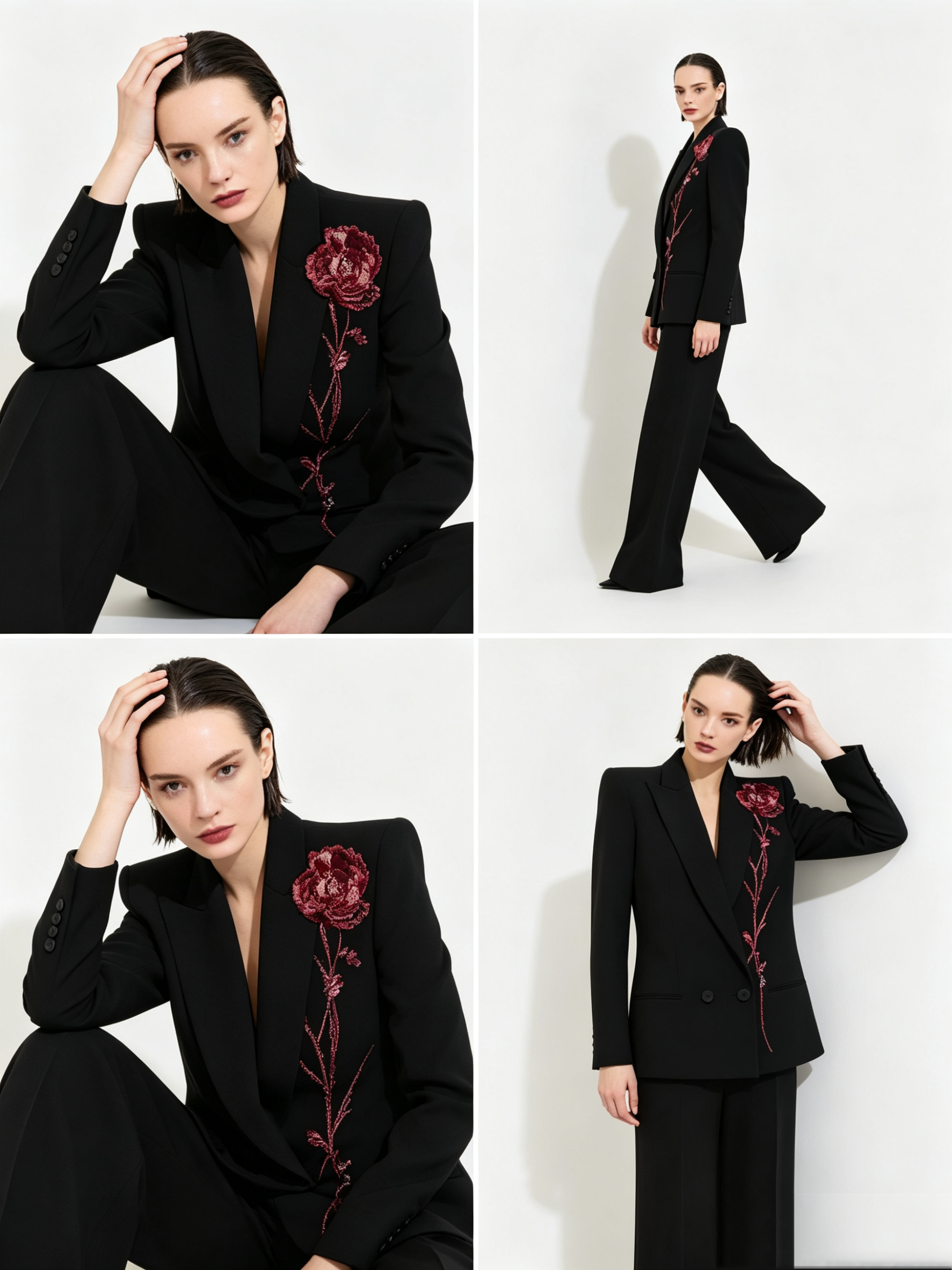 Black Women Suits Set 2 Piece  - Women Formal Wear Black review and price
