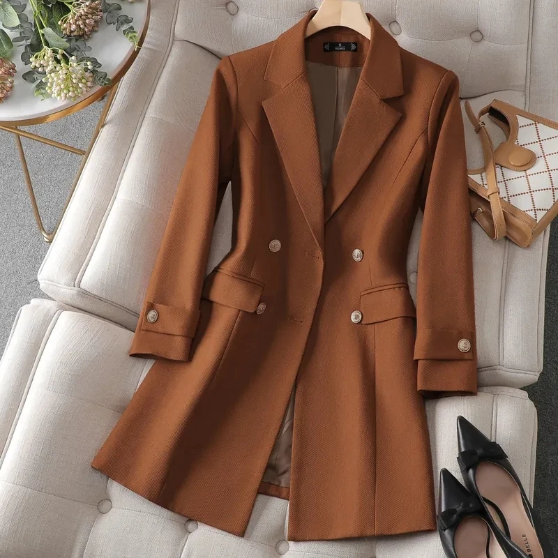 Autumn Winter Jacket Women Lon - Women Formal Wear Black review and price