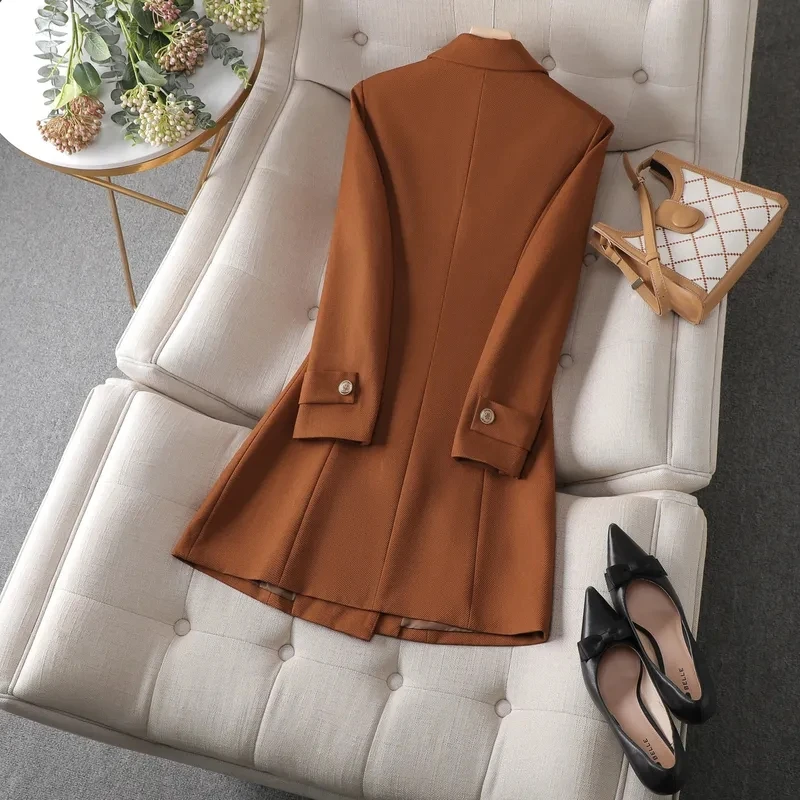 Autumn Winter Jacket Women Lon - Women Formal Wear Black review and price