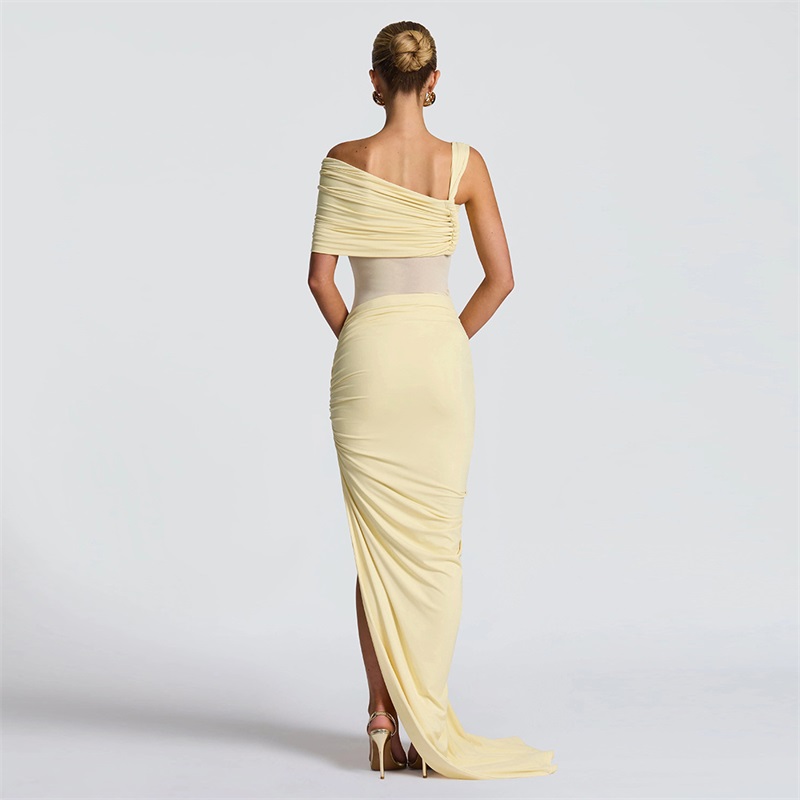 Yellow Women Prom Dress 2 Pcs  - Women'S Formal Wear Jumpsuit review and price