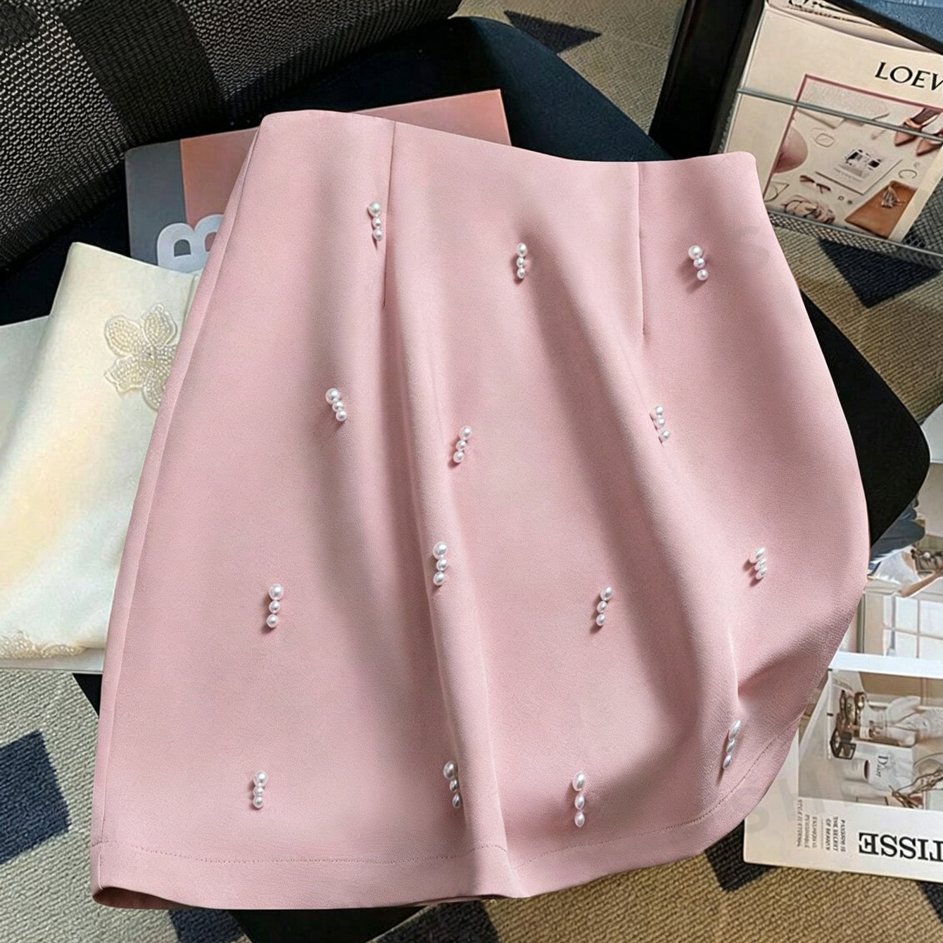 Women's MID Waist Pearl A-Line - Women Formal Wear With Skirt review and price