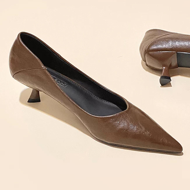 French Elegant Pointed Toe Sof - Kitten Heel Women review and price