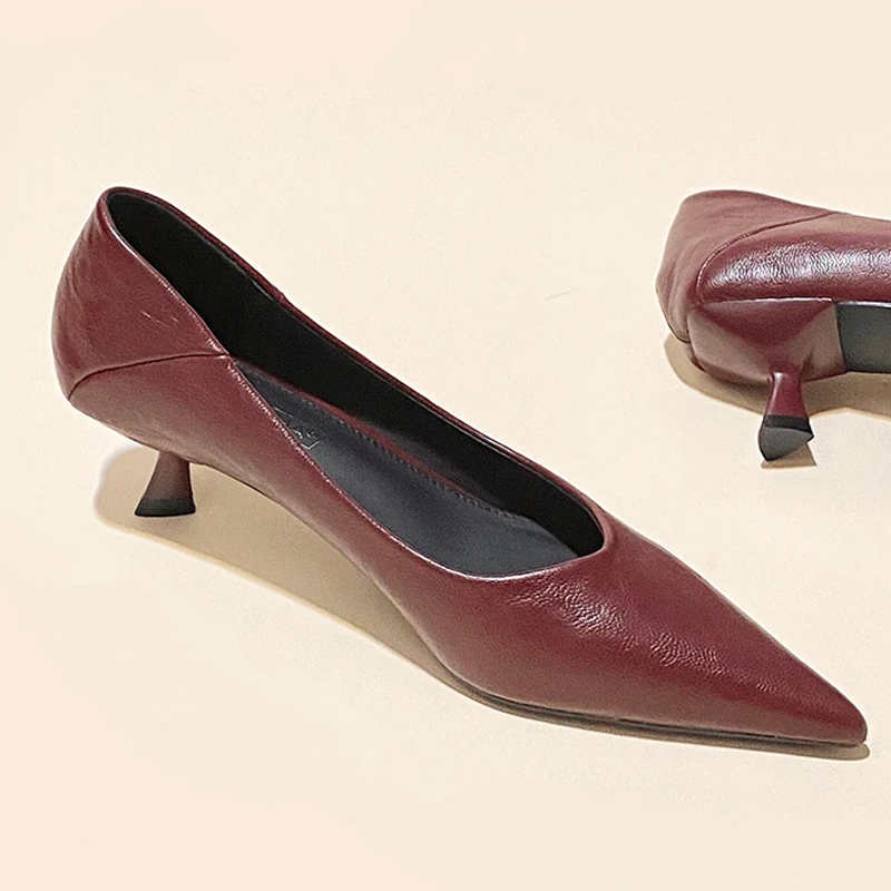 French Elegant Pointed Toe Sof - Kitten Heel Women review and price